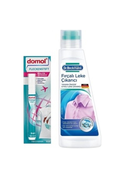 Domol Leke Çıkarıcı Kalem 9 ML + Dr. Beckmann Fırçalı Leke Çıkarıcı