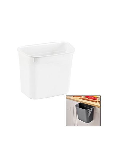 Dünya 07109-101 Kar Beyaz Kapaksız 7l Askılı Kova & Dolap Düzenleyici- 18'li Paket Diğer