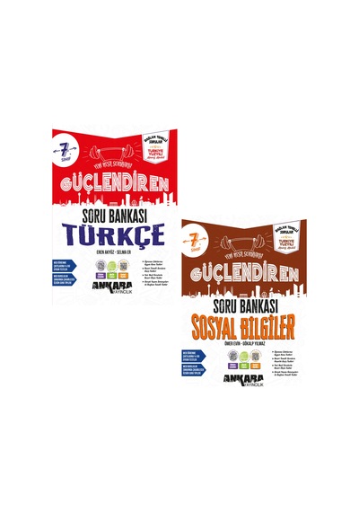Ankara 2027 7. Sınıf Türkçe + Sosyal Bilgiler Güçlendiren Soru Bankası Seti 2 Kitap Maarif Model