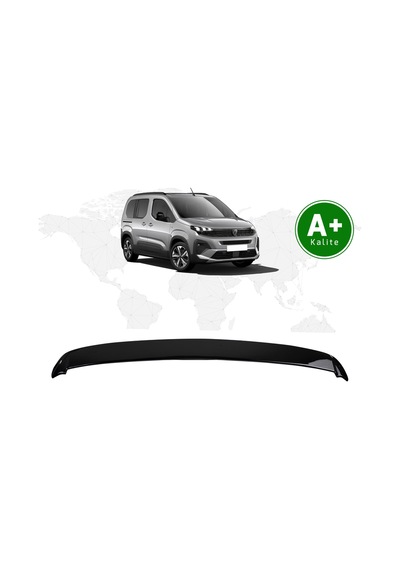 Kit Garaj Peugeot Rifter Bagaj Üstü Spoiler Parlak Siyah Boyalı 2019-2026