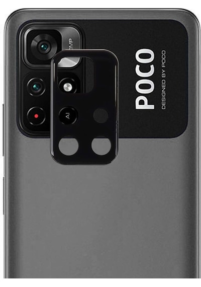 Microsonic Xiaomi Poco M4 Pro Kamera Lens Koruma Camı V2 Siyah