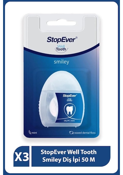 Well Tooth Smıley Diş Ipi 50 M X3
