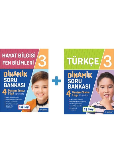 3.Sınıf Hayat+Fen Bilm.Dinamik Sb + 3.Sınıf Türkçe Dinamik Sb