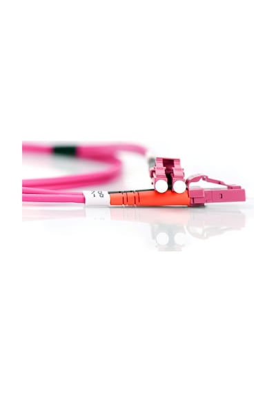 Fiber Optik Patch Kablo, Çift Yönlü, Lc - Lc, Mm Om4 50/125 Μ, 2 Metre