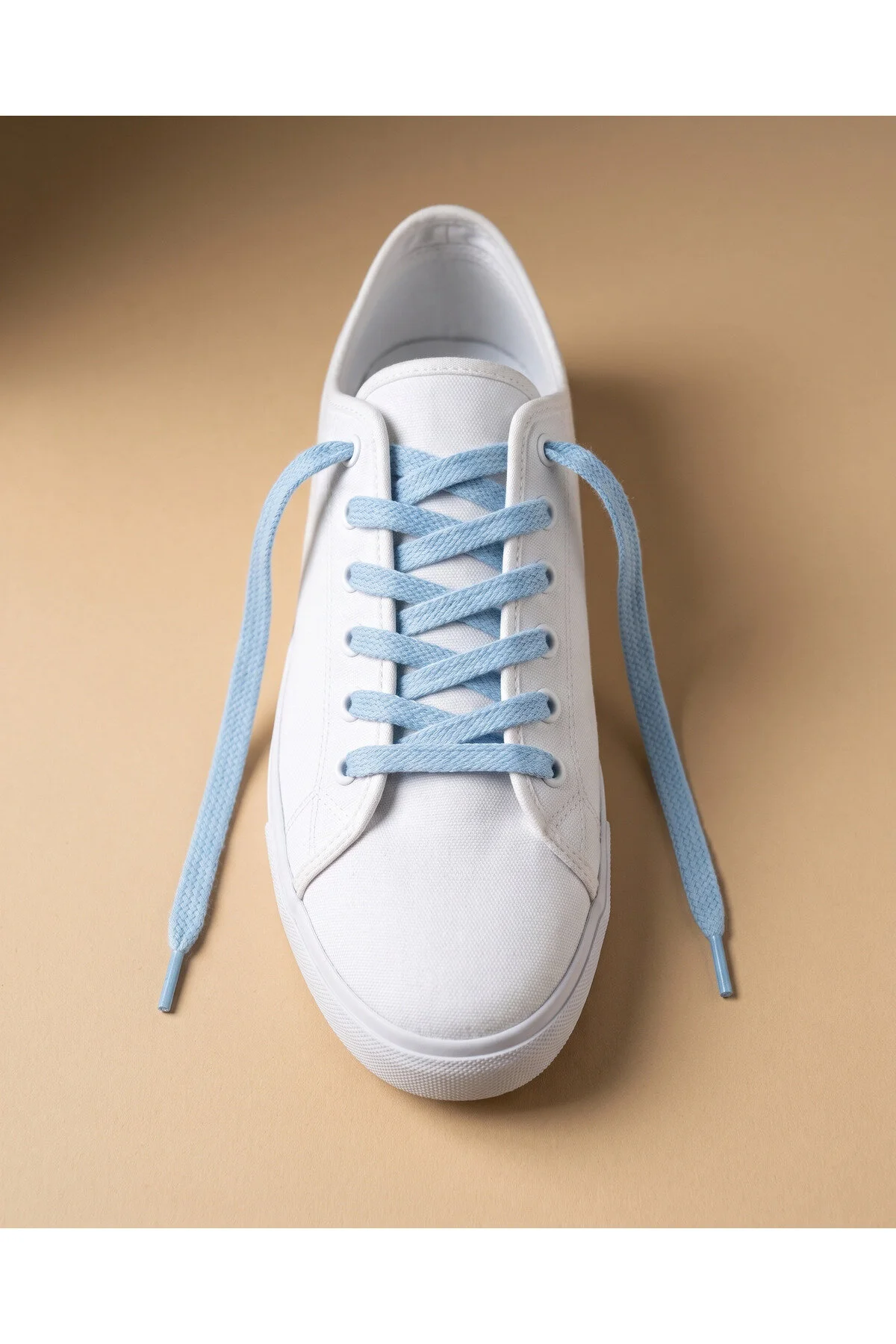 Last İcon Bebe Mavisi Yassı Pamuk Ayakkabı Bağcığı 120 Cm Sneaker Ve Spor Ayakkabı Uyumlu