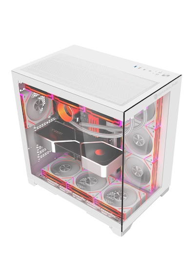 Grand Premium 7x Argb Fan Kumandalı Bilgisayar Kasası Beyaz Gamer