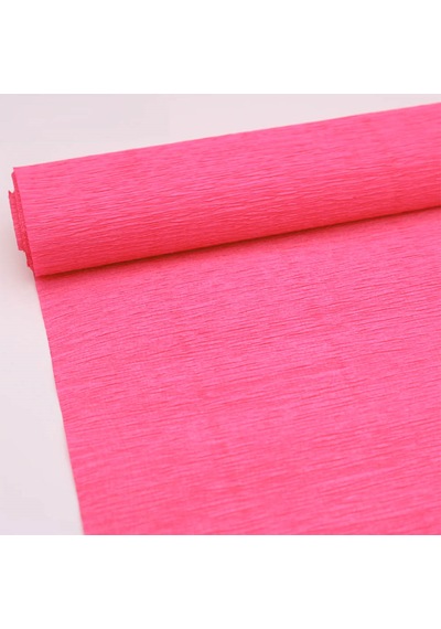 Italyan Krapon Kağıdı Çiçekçi Krep Kağıdı Grapon Kağıdı 180gr 50x250cm Pembe