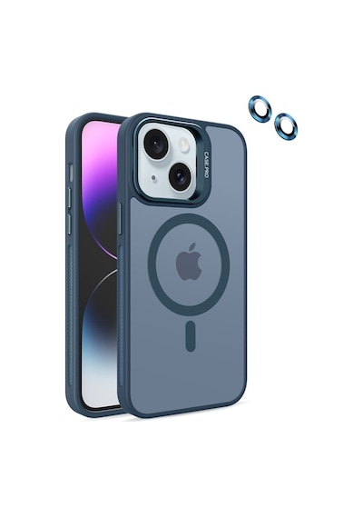 Apple Uyumlu iPhone 13 Kılıf Magsafe Standlı + Klon Kamera Lensli Kapak