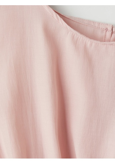 Lcw Vision Pembe Bisiklet Yaka Peplum Bluz