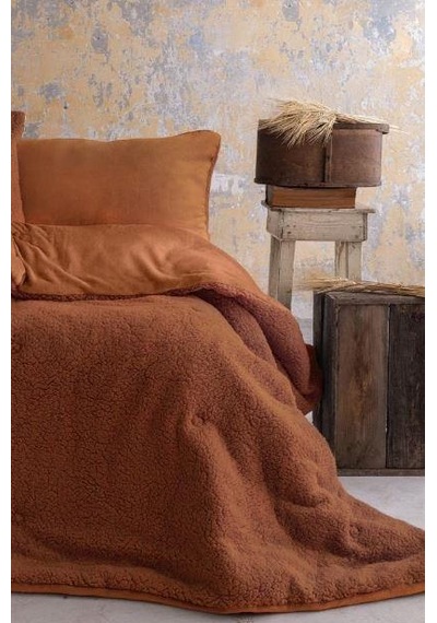 Apricitas Basic Softly Terracotta Tek Kişilik Yorgan Uyku Turuncu