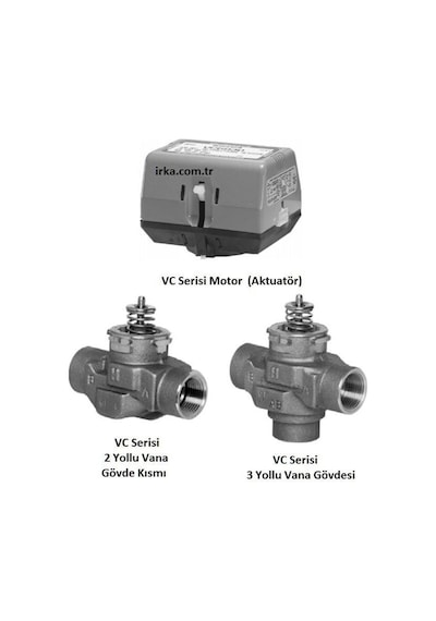 Honeywell Vczmu6000/u 3 Yollu Vana Gövdesi 11/4'' - Dış Diş
