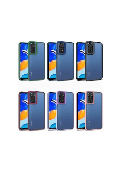 Zore Redmi Note 11 Global Kılıf Ogaa Flora Kapak - Rose Gold