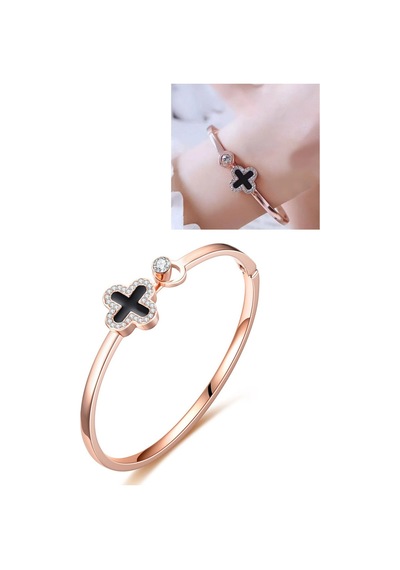 Gogoey Kadın Bilekliği Bayan Takı Rose Gold Trend Hediye Şık Rb55 Çok Renkli