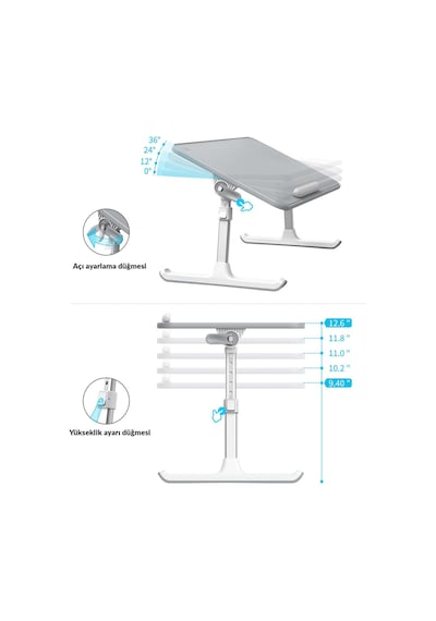 Bix Saiji Al33 Yükseklik Ve Açı Ayarlı Laptop Standı Ergonomik Ve Katlanabilir Çalışma Masasıçekmeceli Gri Bix Saiji Al33 Yükseklik Ve Açı Ayarlı Laptop Standı Ergonomik Ve Katlanabilir Çalışma Masasıçekmeceli Gri