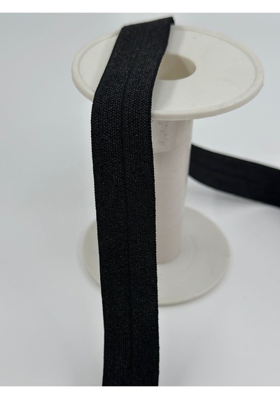 2.5 Cm Likralı Kadife Esnek -5 Metre-siyah
