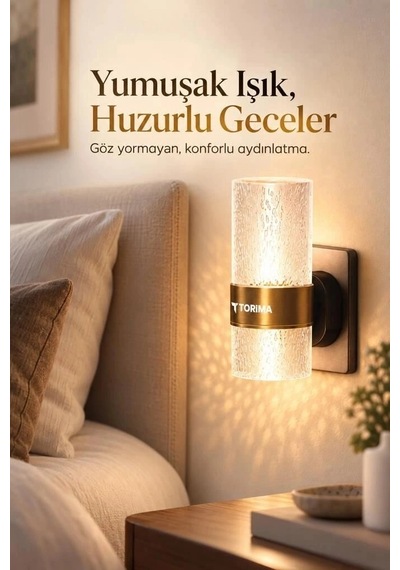 Premium Torima Gece Lambası 3 Renk Lw42 Şeffaf Küçük Lamba Oda Işığı Ev Aydınlatma Diğer