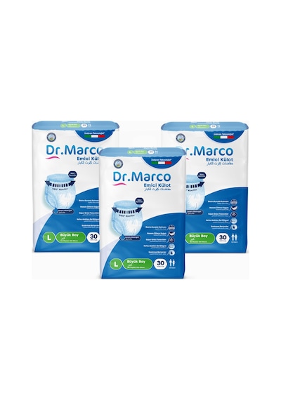 Dr. Marco Yetişkin Emici Külot L 90'lı