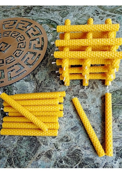 Adet 14cm Dilek Mumu Doğal Petek Mum Beeswax Candle Bal Mumu Mum Çok Renkli