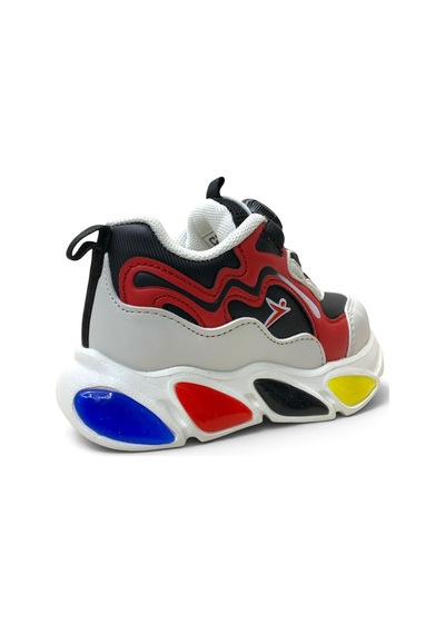 Cool Elliot Bebek Işıklı Rahat Sneaker Kırmızı