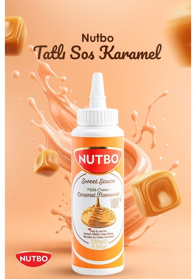 Tatlı Sos Karamel Aromalı - Waffle&krep&pankek&churros& San Sebastian& Kruvasan& Dondurma Sos 330 Gr