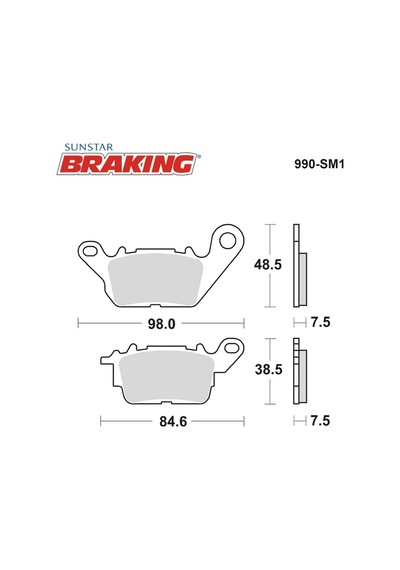 Yarı Metalik Ön Fren Balatası / Yamaha / N-max / 155cc / Ön / 2015-2016-2017-2018-2019-2020-2021-2022-2023