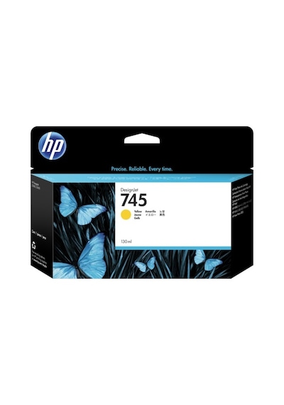 Hp F9J96A 745 Sarı 130 Ml Genıs Format Murekkep Kartusu