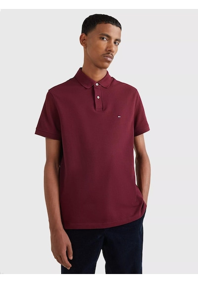Tommy Hilfiger Erkek 1985 Regular Polo Polo T-shirt-bordo-13175 Bordo