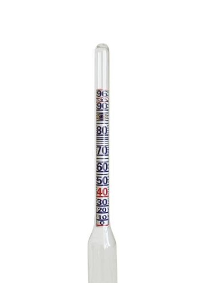Aek-tech Alkolmetre 0-100 Kısa Form 13.5 Cm