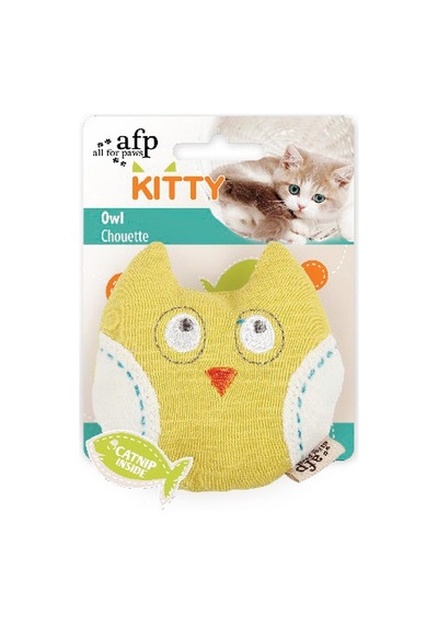 Cosmotex 847922027223 Afp Kitty - Peluş Sarı Baykuş Yavru Kedi Oyuncak