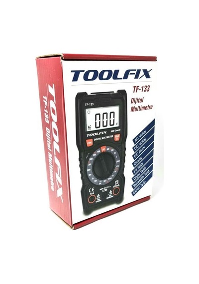 Toolfıx Tf-133 Işıklı Dijital Multimetre Ölçü Aleti