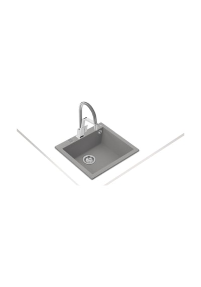 Teka Forsquare 50.40 Tg Tezgah Üstü Gri Granit Eviye