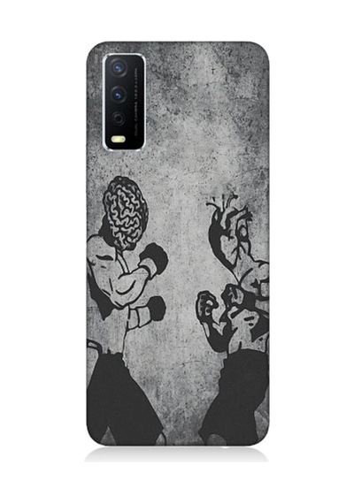Vivo Y11s Uyumlu Yüreğiniz Ve Kalbinizle Boks Desenli Silikon Kılıf