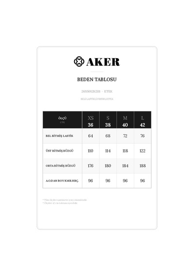 Aker Bej Parçalı Etek Bej Bej
