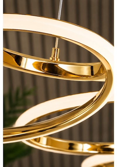 Marina Model Gold 3 Renk Mutfak Hol Antre Salon Oturma Yatak Odası Modern Metal Led Avize