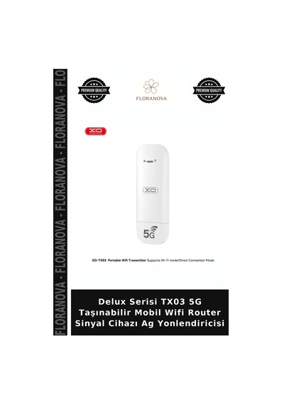 Delux Serisi Tx03 5g Taşınabilir Mobil Wifi Router Sinyal Cihazı Ag Yonlendiricisi