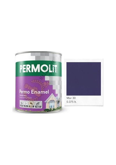 Permolit Enamel Sentetik Yağlı Boya Mor 0.375 Lt. 350 ML