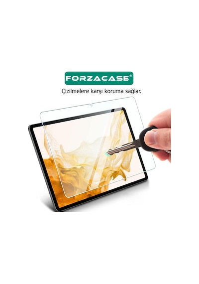 Forzacase Apple Uyumlu iPad Air 11 2024 11 İnch İle Temperli Kırılmaz Cam Ekran Koruyucu - Fc021