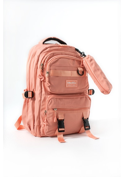 Ventis Qualty Okul Çantası Su Geçirmez Klinkır Kumaş Unisex Sırt Çantası Model 7c 12 Gri