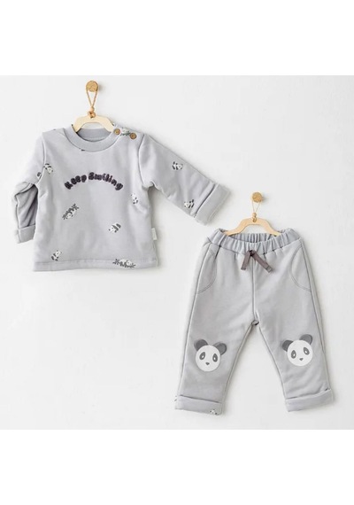 Andywawa 2'li Bebek Takım Ac26028 Gri