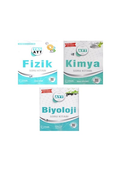 PALME YAYINLARI AYT FİZİK KİMYA BİYOLOJİ SORU BANKASI SETİ