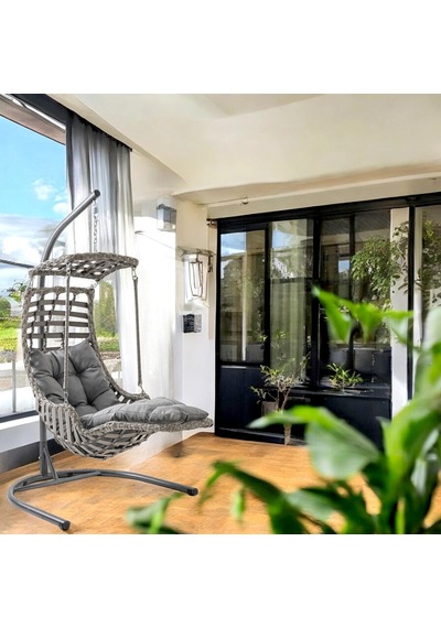 Capri Swing Alaçatı Plus Tekli Bahçe Salıncağı Bahçe Salıncağı Gri