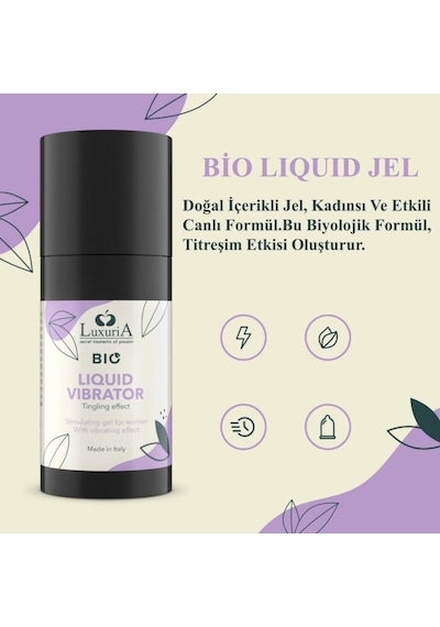 İntimateline Luxuria Bıo Sıvı Vibratör 15 Ml Kayganlaştırıcı Jel