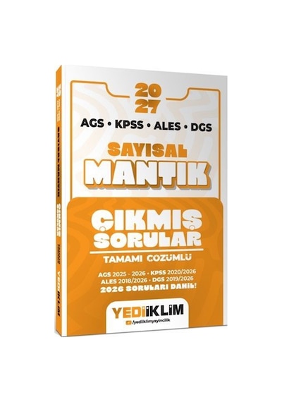 2027 Ags Kpss Ales Dgs Sayısal Mantık Tamamı Çözümlü Çıkmış So...