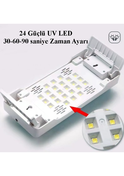 24 Led 72 Watt Profesyonel Oje Kurutucu - Tırnak Kurutucu