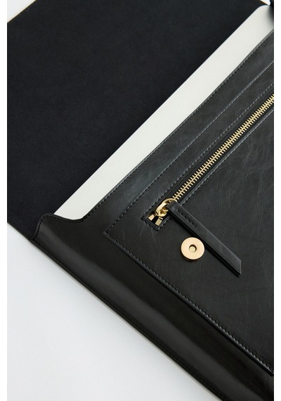 Lutvelizade Çanta 2534 Çok Gözlü Clutch Siyah Kadın Çanta