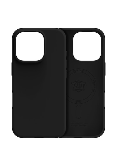 Apple Uyumlu iPhone Buff 16 Pro Max Magsafe Rubber Fit Silikon Kılıf Black