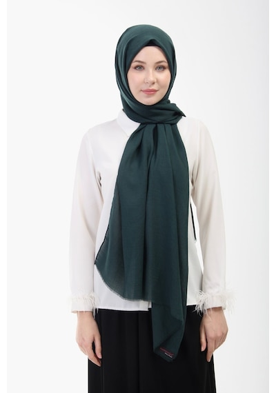 Manolyaşal İslamic Hijab Aerobin Caz Şal Zümrüt