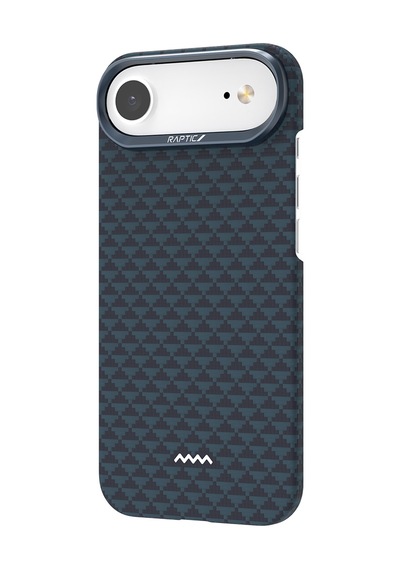 Apple Uyumlu iPhone 17 Air Kılıf M-safe Şarj Özellikli Raptic Aramid Skin Origin Serisi Kapak Lacivert