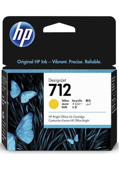Hp 3Ed69A 712 Sarı Kartuş T210 T230 T250 T630 T650