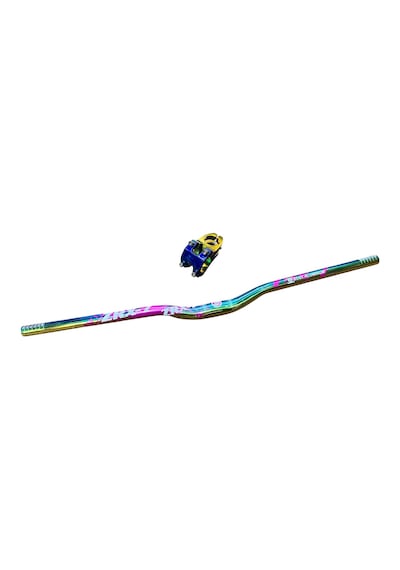 İnn Rainbow 780mm Alüminyum 31.8 Bisiklet Gidonu + Boğaz Seti Gidon İnn Boğaz Rainbow1 Çok Renkli